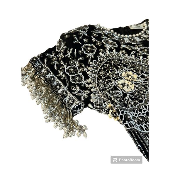 Vintage Silk Embellished Shirt - Picture 3 of 8